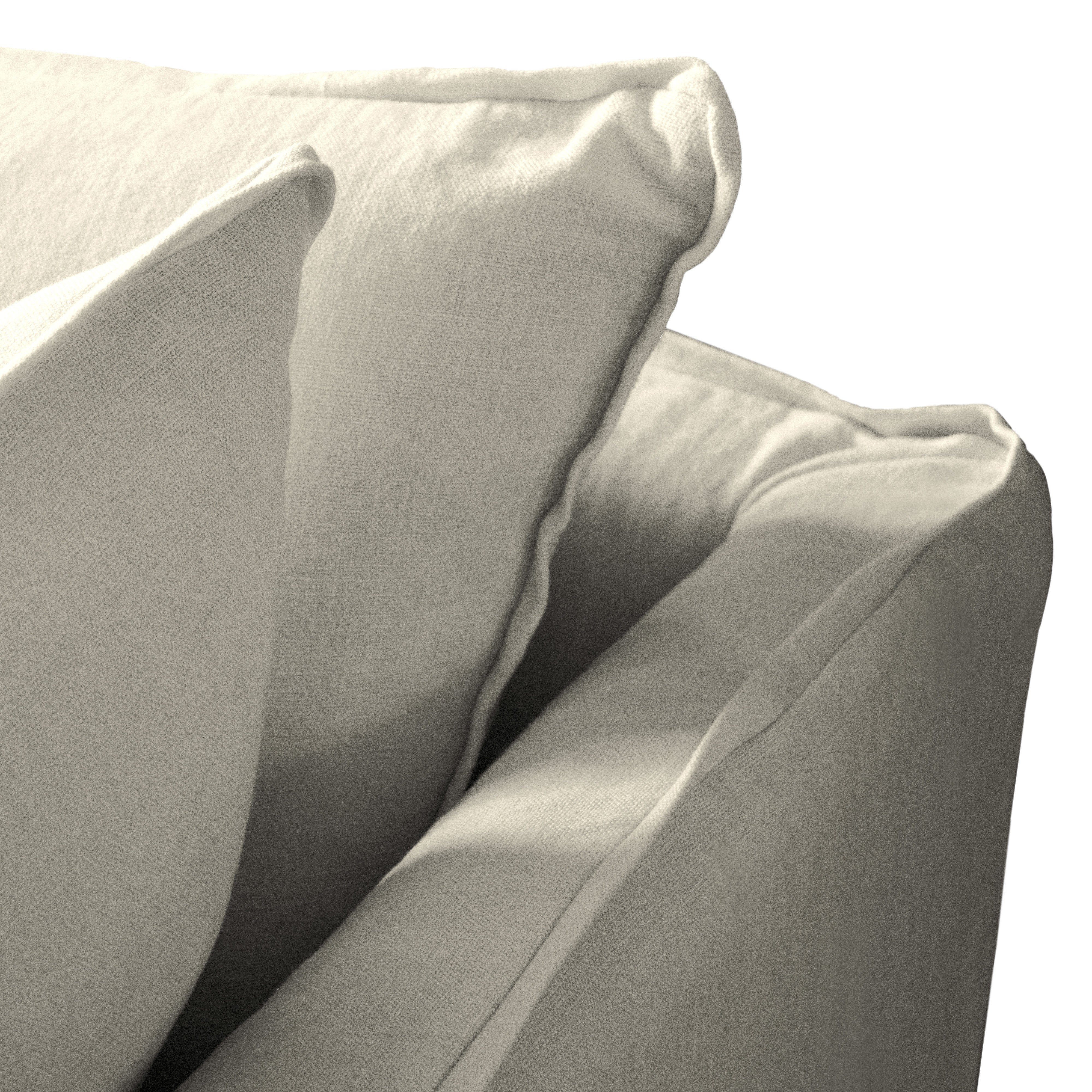 Cloud-Like Linen Sleeper Sofa Bed in Pearl