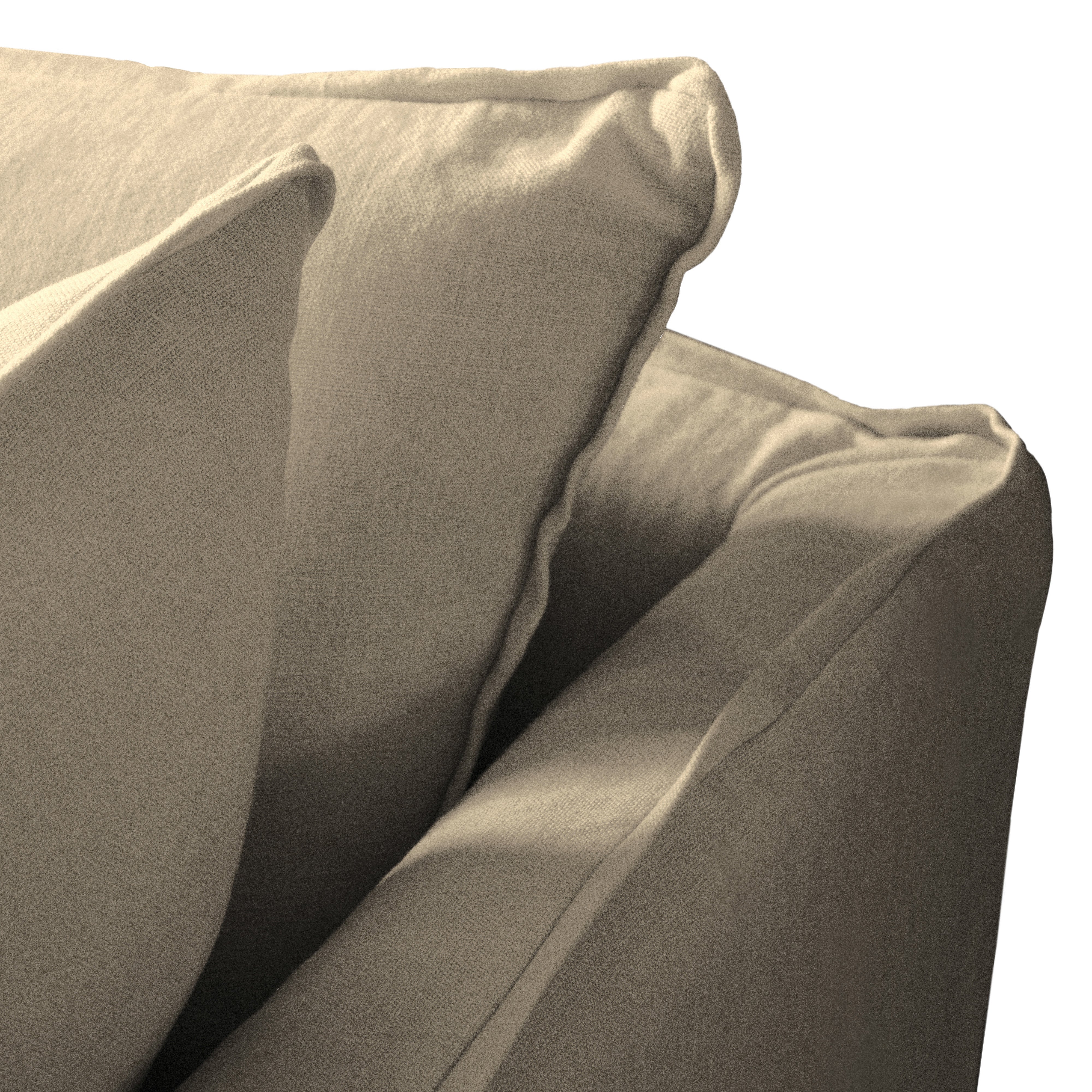 Cloud-Like Linen Sleeper Sofa Bed in Pearl