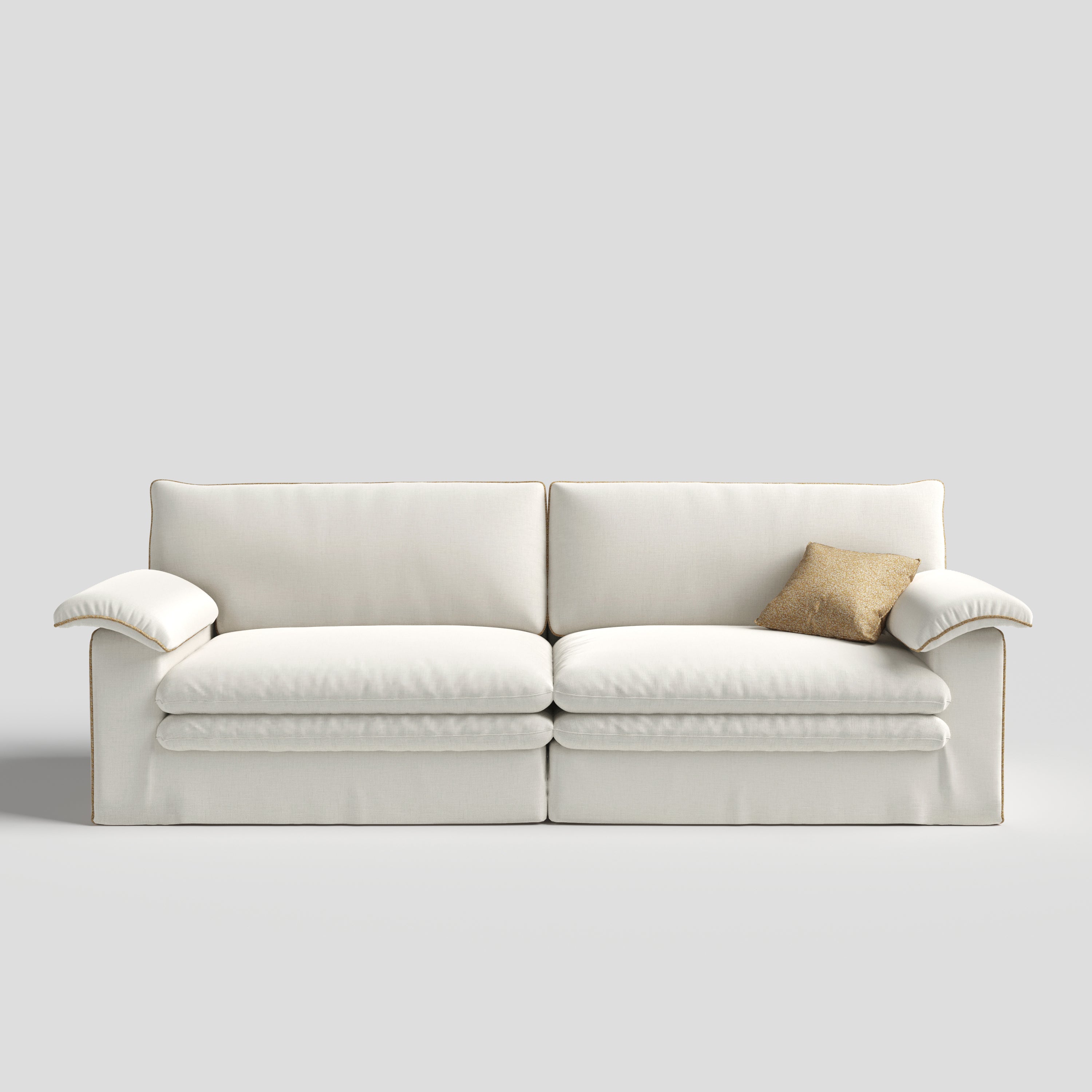 Stylish Cotton-Linen Sofa with Detachable Design