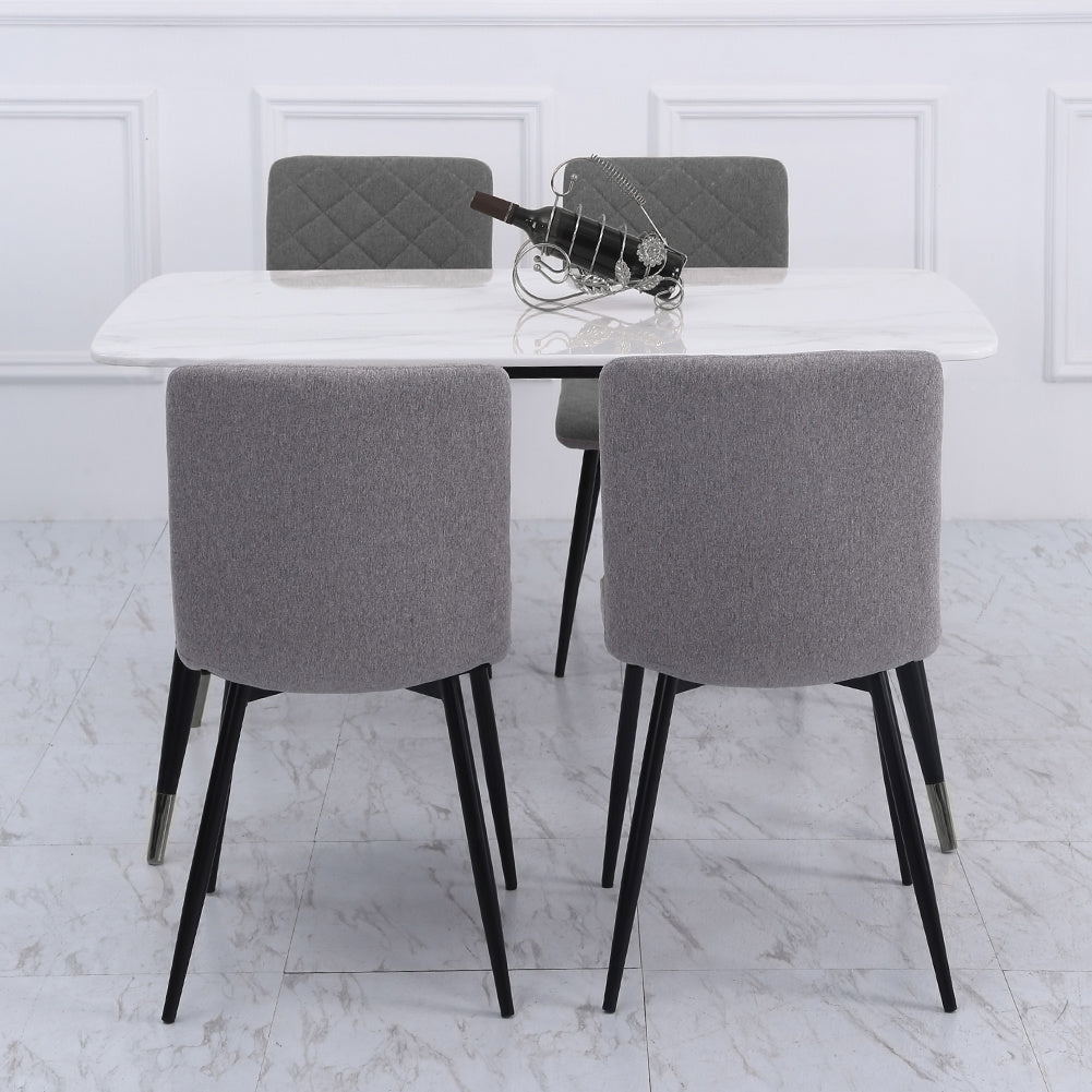 Set of 4 Modern Urban Style Armless Dining Chairs