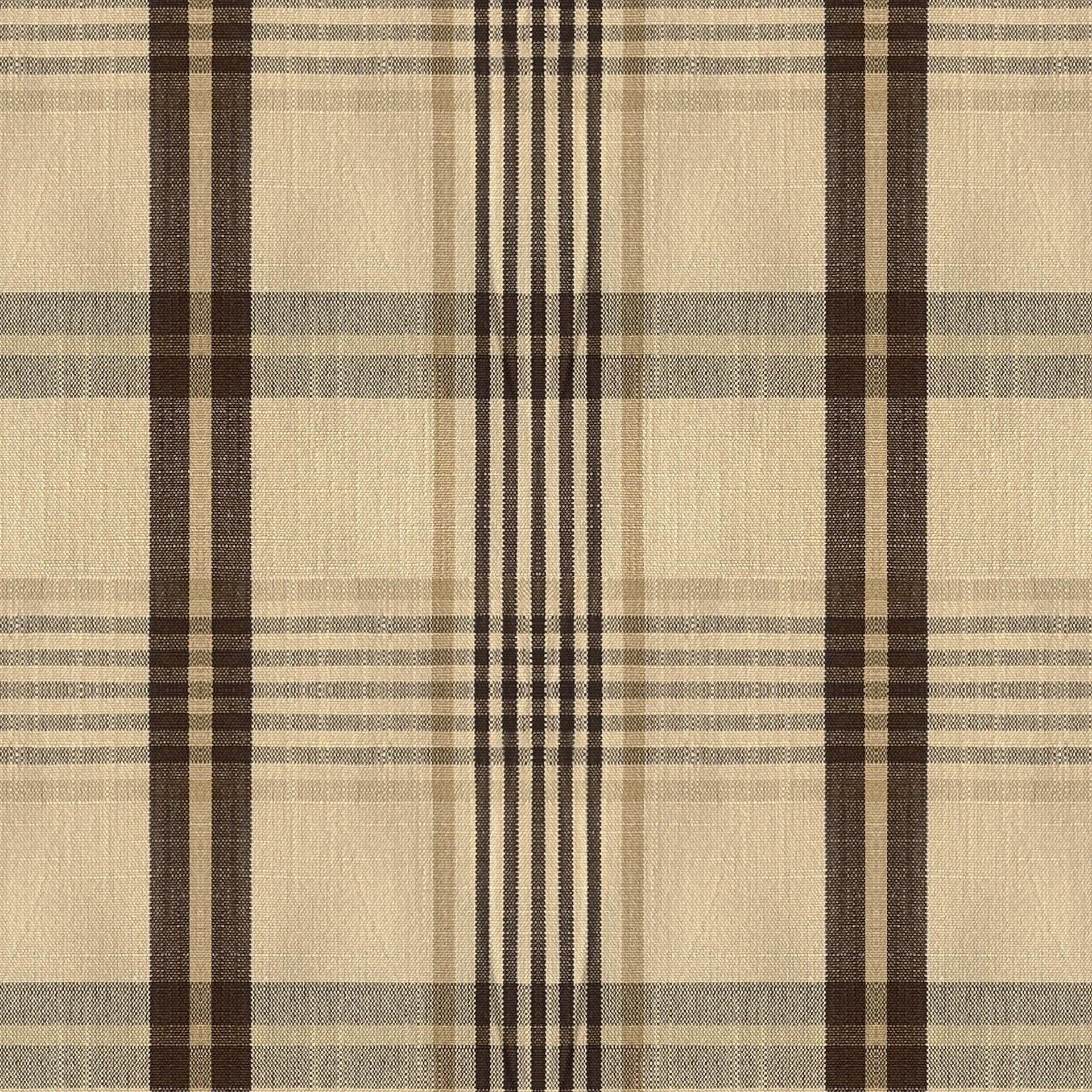 Mid weight Plaid Fabric Cotton Taupe AR460042