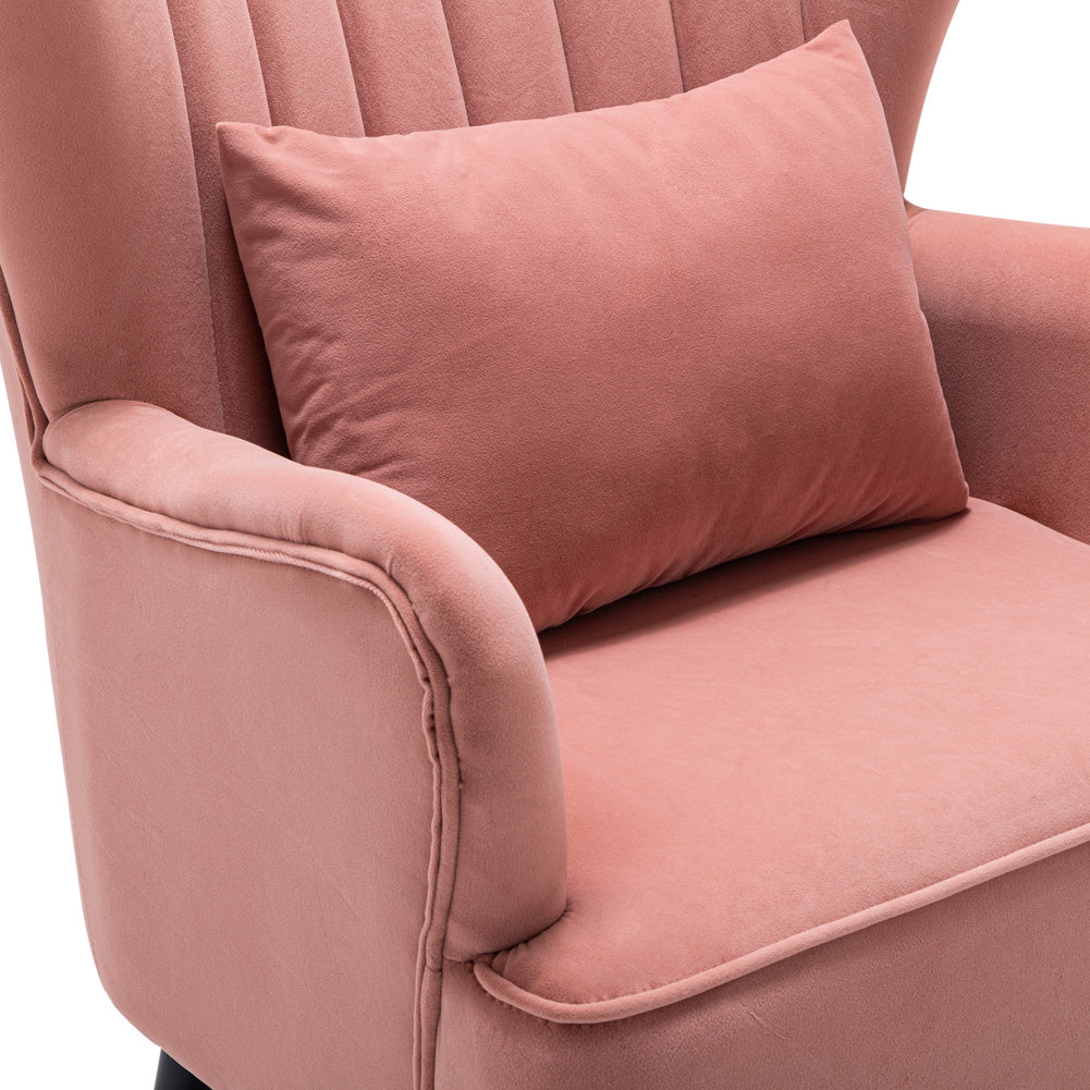 Comfy Velvet Upholstered Armchair