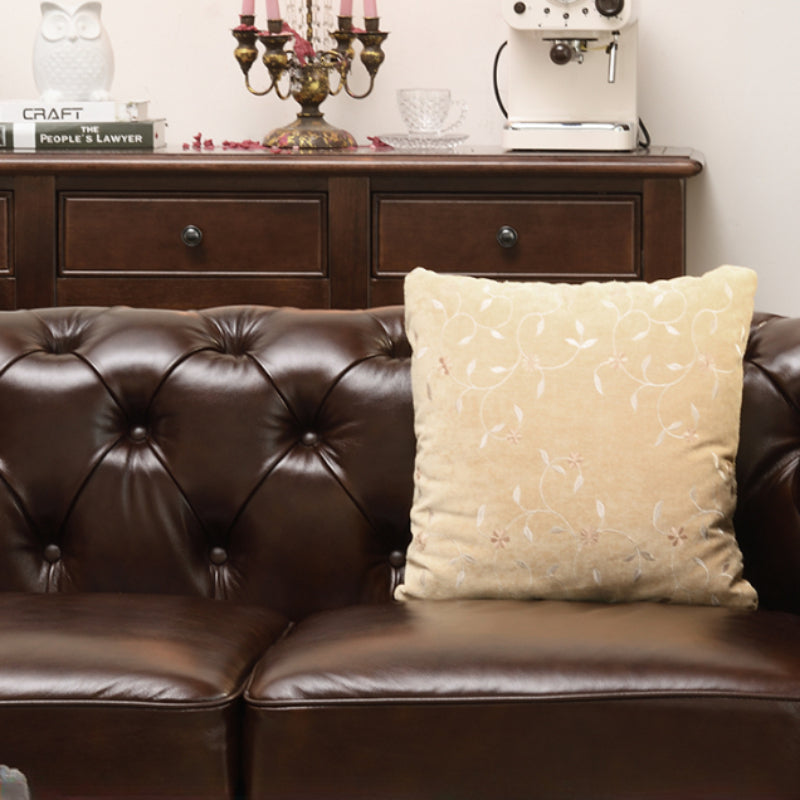 Classic Genuine Leather Durable Chesterfield Sofa