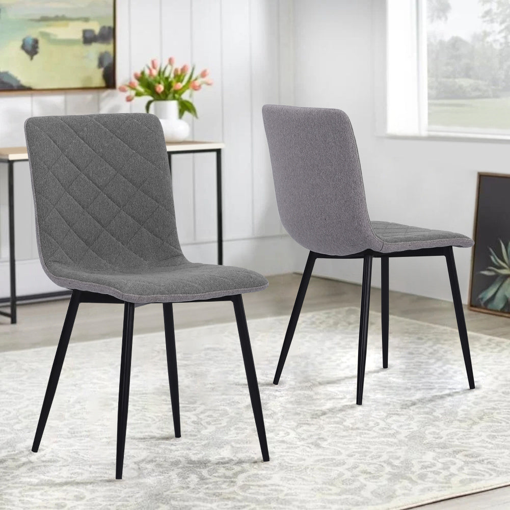 Set of 4 Modern Urban Style Armless Dining Chairs