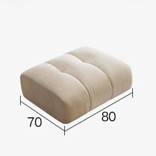 Flannel Creamy Retro Marshmallow Sofa