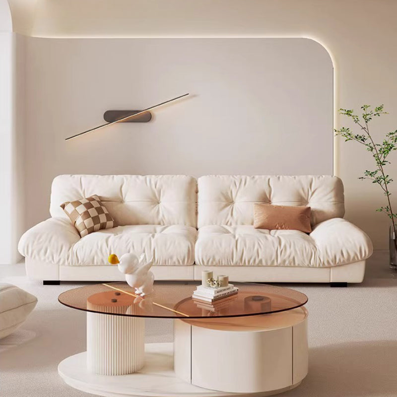 Creamy Technical Cloth Cloud Sofa