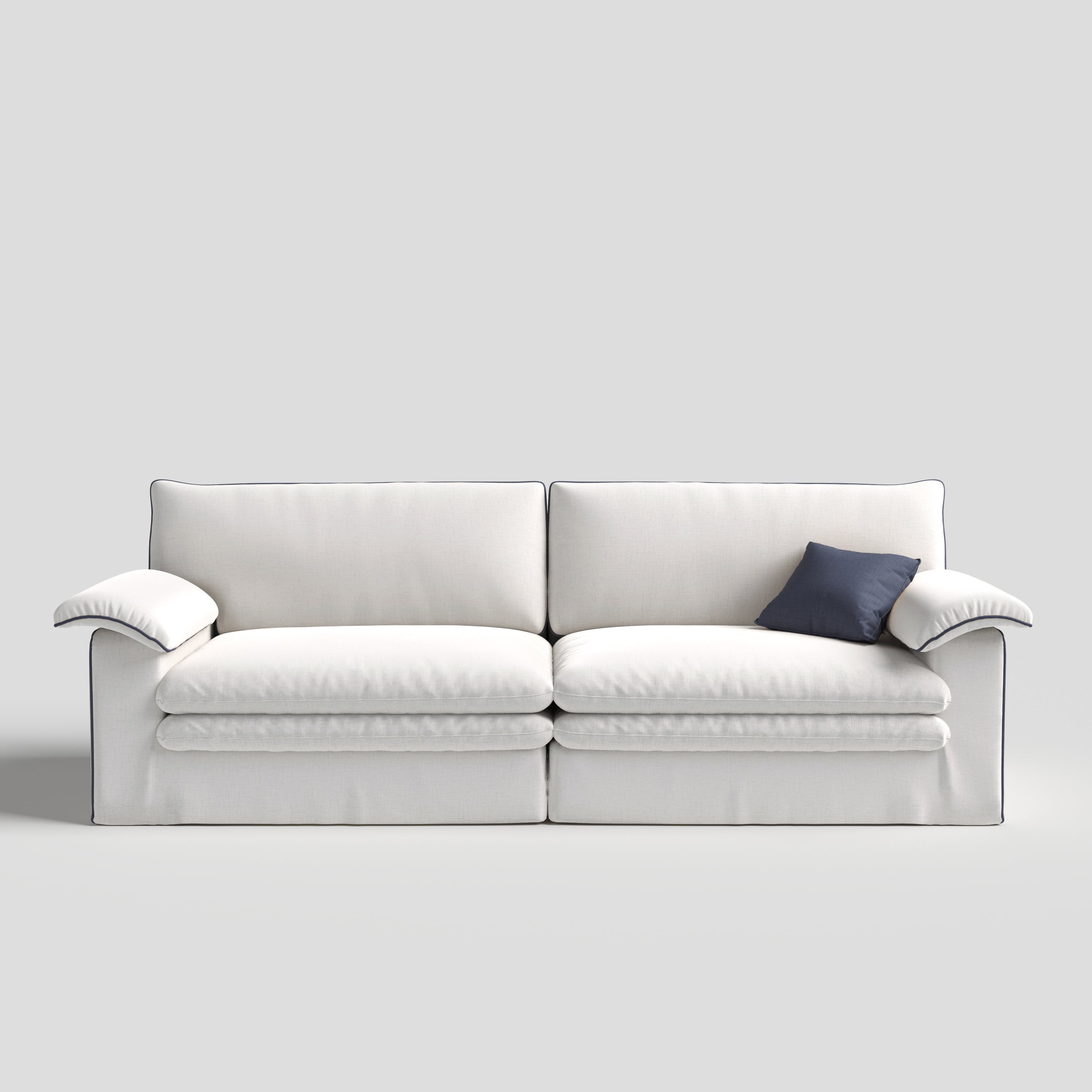 Stylish Cotton-Linen Sofa with Detachable Design