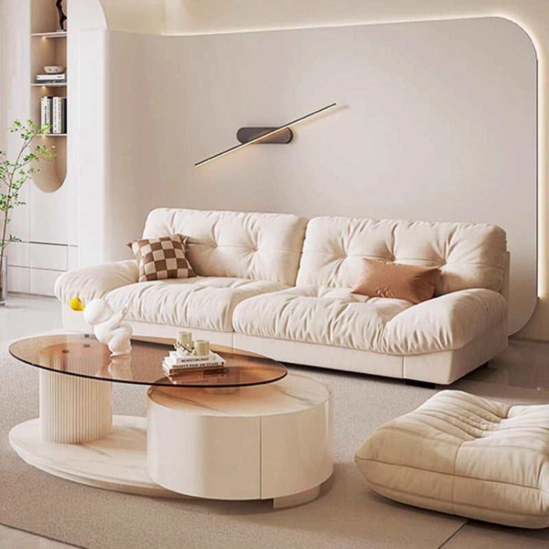 Creamy Technical Cloth Cloud Sofa