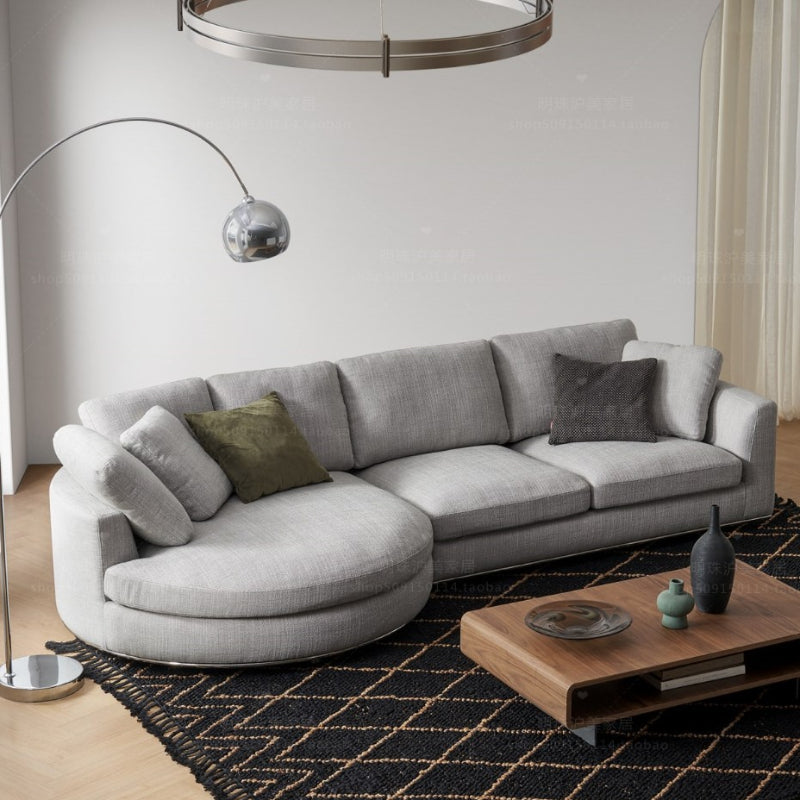 Nordic Modern Creative Curved Chaise Sofa