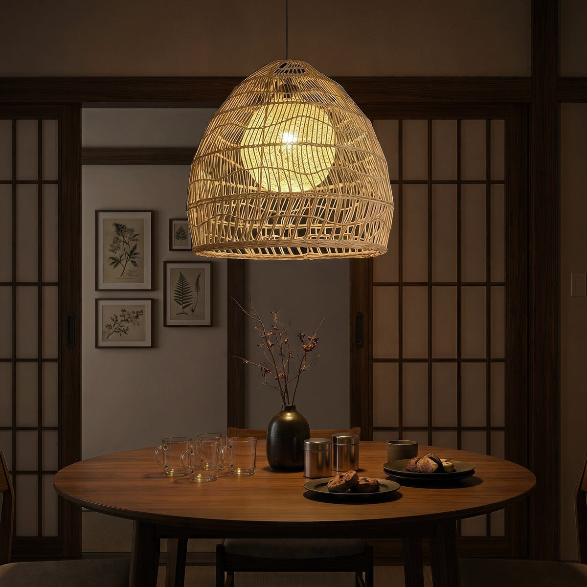 Rattan Pendant Light Kitchen Island & Dining Room