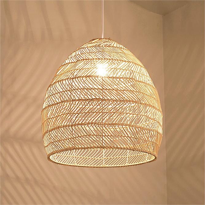 Lightsin Natural Rattan Pendant Light | Handwoven Ceiling Lamp for Kitchen & Dining Room Lightsin UK 