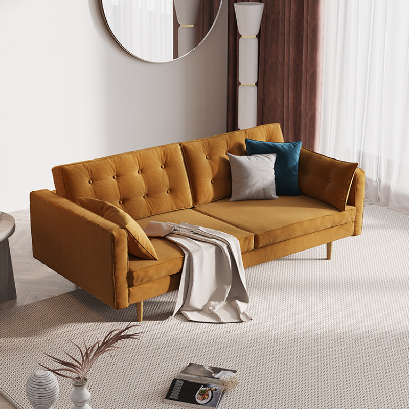 Contemporary Artful Tufted Wide-Seat Sofa