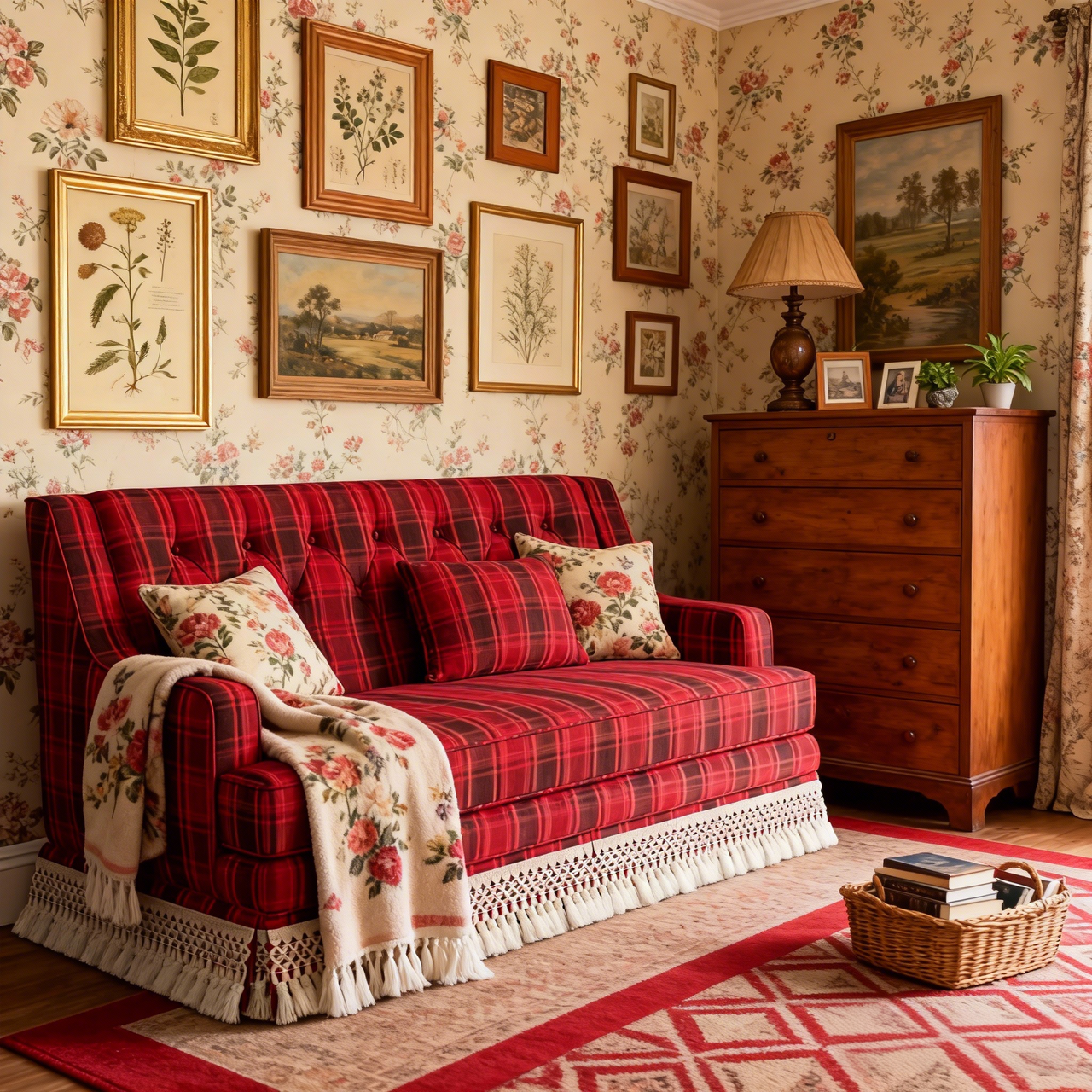 #Colour_Garnet Red Cotton Linen